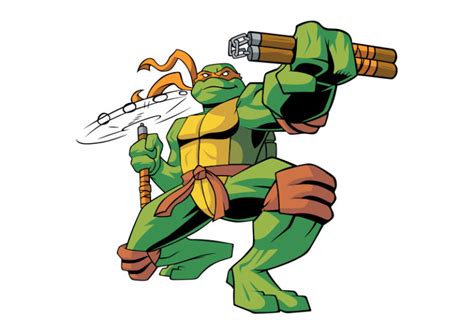 michelangelo-ninja-turtle-free-vector