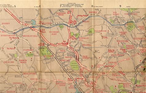 AA road map of London, 1935 - North West London inc Edgwar… | Flickr