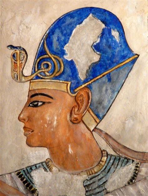 The Crown Khepresh or Blue Crown. Symbols of a pharaoh | Ancient egyptian art, Egyptian art ...