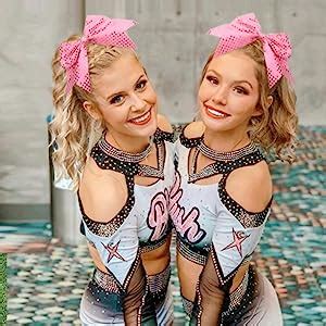 Amazon.com : 10 PCS 7" Large Glitter Cheer Bows for Cheerleaders, CN Sequin Sparkly Hair Bows ...
