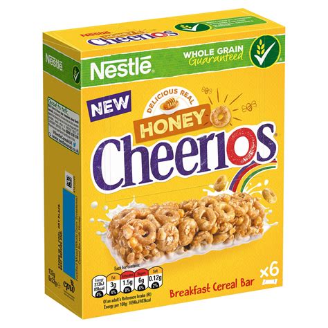 NESTLÉ HONEY CHEERIOS Cereal Bars 6 x 22g Box | Cereal Bars | Iceland Foods