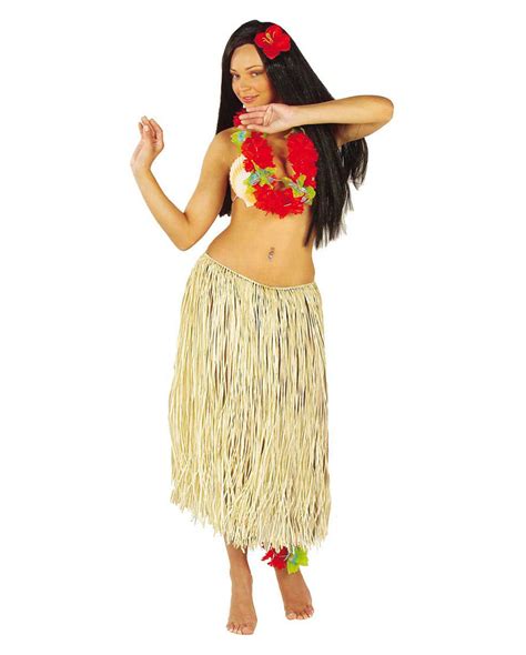 Raffia Hula Skirt Beige Hula Skirt Hawaiian grass skirt | horror-shop.com