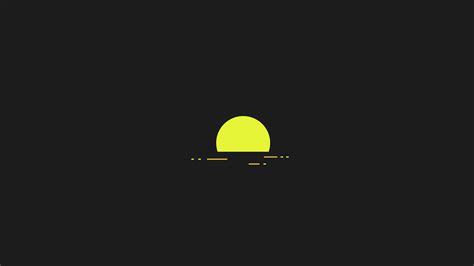 1920x1080 Resolution Minimalism Sun 4k 1080P Laptop Full HD Wallpaper - Wallpapers Den