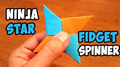 DIY Paper Ninja Fidget Spinner | Easy Ninja Star Spinner Tutorial #DIYPaperArtCraftIdeas #Craft ...