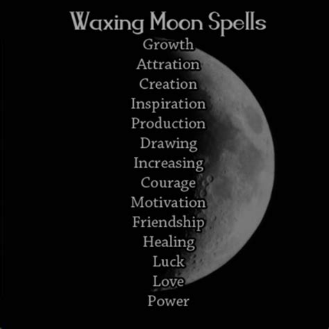 Waxing Moon Spells | Moon spells, Lunar magic, Magick