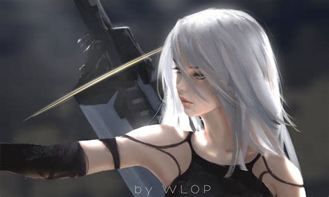 A2 by wlop on DeviantArt