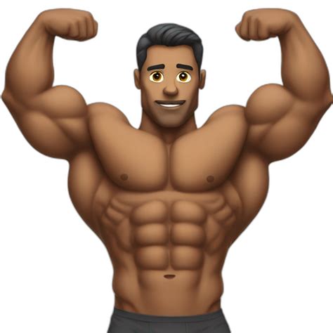Bodybuilder pecs | AI Emoji Generator