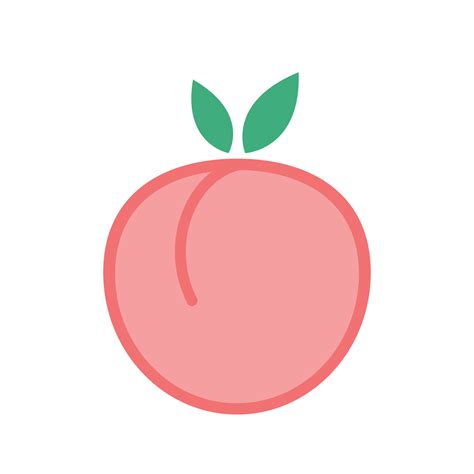 Peach vector. Peach logo design. Peach on white background. 34204328 ...