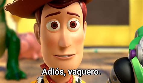Adiós vaquero - Toy Story - Plantilla de meme