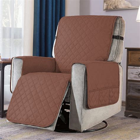 Recliner Chair Cover Stretch Recliner Slipcover Printed Sofa Cover Single Leather Sectional ...