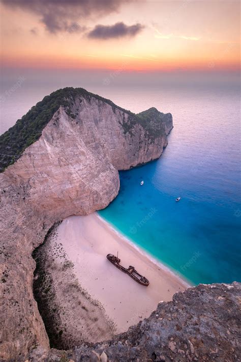 Premium Photo | Landscape view of famous Shipwreck Navagio beach on Zakynthos