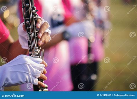 Hands of Man Playing the Clarinet in the Marching Band Stock Photo - Image of hand, copy: 149438018