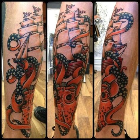 Kraken tattoo done by Cohen Floch of Vancouver | Kraken tattoo, Tattoos, Tattoo inspiration