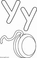 Letter Y Coloring Pages  Preschool coloring Letters sketch template