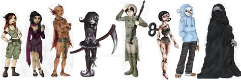 Dream characters - line up by Lily-pily on DeviantArt