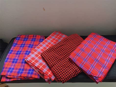 Original maasai shuka masai blanket set of 4 | Etsy