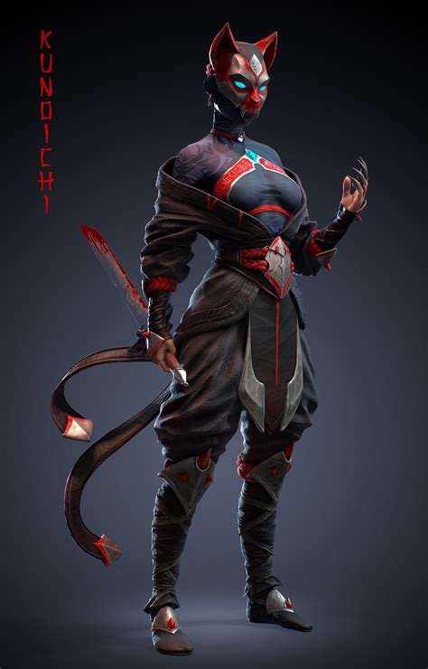 ArtStation - Kunoichi (Feudal Japan: The Shogunate), Olya Anufrieva | Concept art characters ...