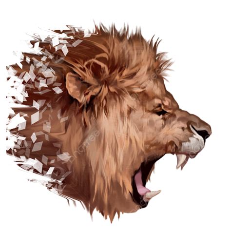 Lion Face Roar Clipart