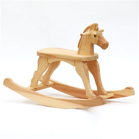 Amazing Ruby Natural without Tail - Wooden Rocking Horses