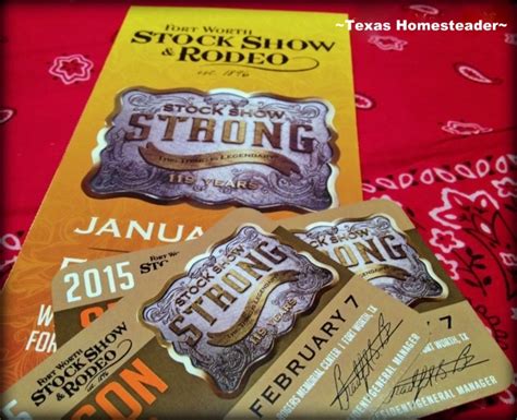 Ft Worth Stock Show Rodeo Tickets - ~Texas Homesteader~