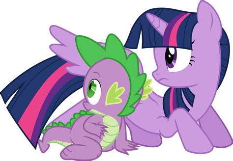 Twilight Sparkle and Spike by CloudyGlow on DeviantArt