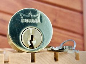 Dorma Kaba Security Lock Rim Mortise 2 Keys Cylinder Locksport Brass | eBay