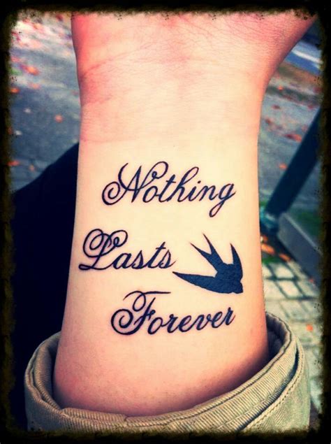 Share more than 74 they say nothing last forever tattoo latest - in ...