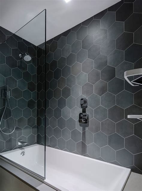 Bathroom Tile Ideas - Grey Hexagon Tiles | CONTEMPORIST