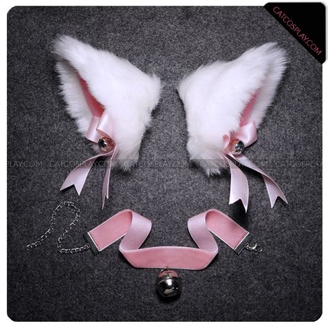 Beautiful White Cat Ear Cosplay Accessories by A-DORA on DeviantArt