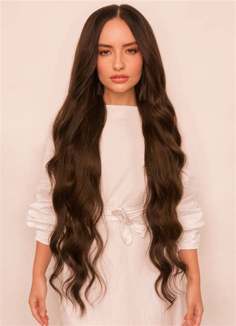 30 Inch Ultimate Volume Clip in Hair Extensions #1C Mocha Brown – Pure Hair Extensions