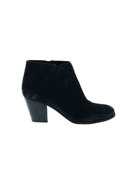 Franco Sarto Solid Black Ankle Boots Size 10 - 68% off | thredUP