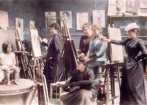 Life drawing class at the Académie Colarossi, Paris 1890s in 2020 ...