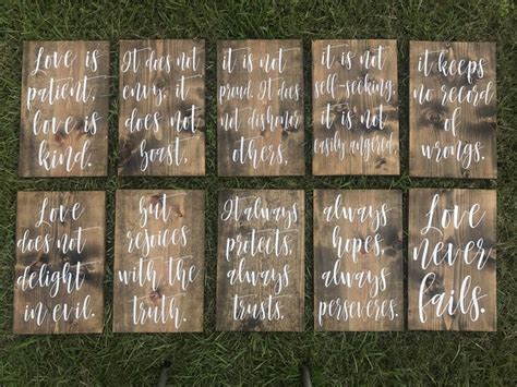 Set of 10 Wedding Aisle Signs Wedding Aisle Decor Love is - Etsy ...