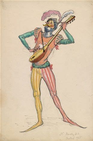 Troubadour (costume design) by Nikolai Alexandrovich Benois Character Art, Character Design ...