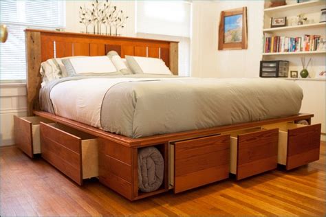 Queen Size Captains Bed With Bookcase Headboard – Hanaposy