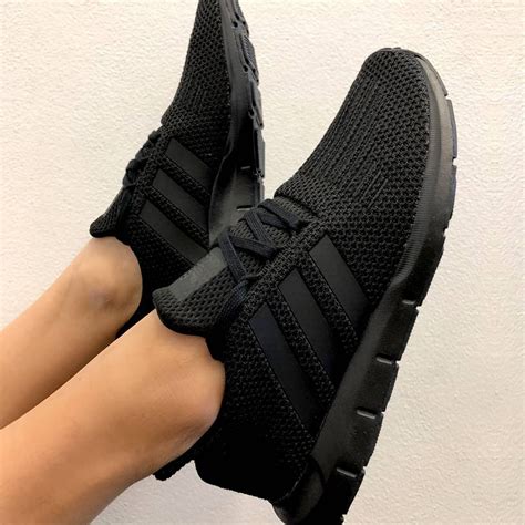 adidas Originals Swift Run in Black. Stylish all black sneakers for ...