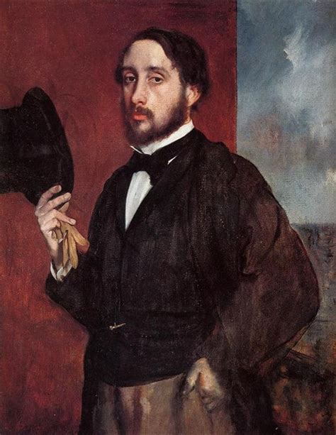 Edgar Degas, autoportrait, 92.1 x 69 cm, Huile sur toile, musée ...