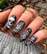 20 Goth and Emo Nail Designs for an Edgy Look - Beautiful Dawn Designs