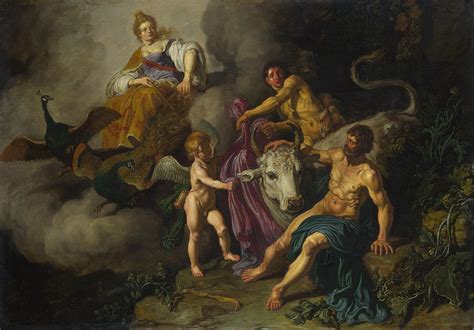 Juno Discovering Jupiter With Io Painting by Pieter Lastman - Fine Art ...