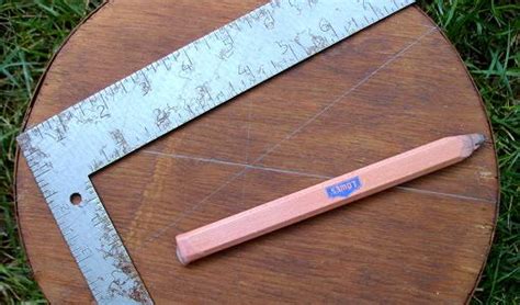 How To Find The Center - You'll need a ruler, a pencil and some way of measuring right angles ...