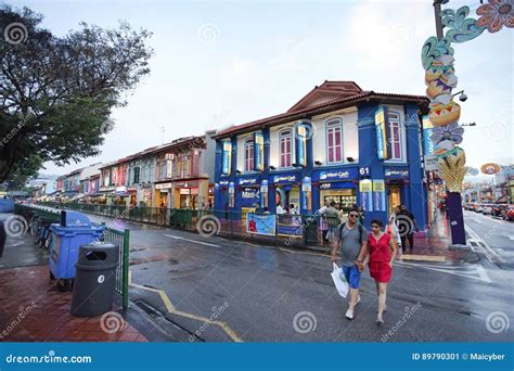 Traffic Conditions in Little India Town, Singapore. Editorial Photo ...