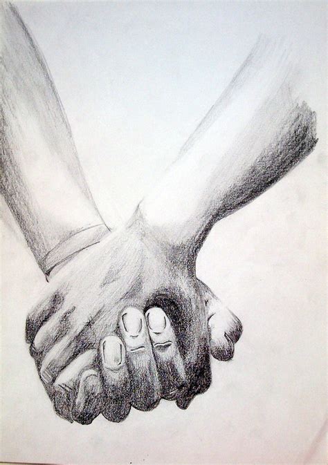 Sketches Of Couples Holding Hands at PaintingValley.com | Explore ...