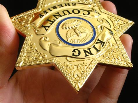 King County Sheriff Magistrate Badge Solid Copper Replica US TV Series – Coin Souvenir