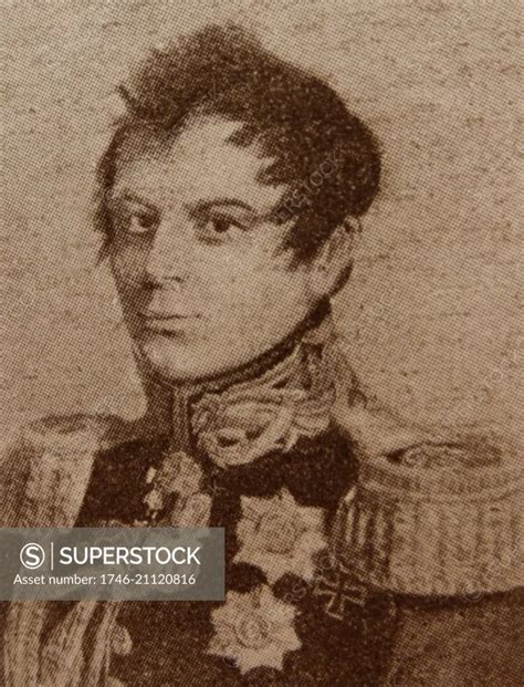 Portrait of Hans Karl von Diebitsch (1785-1831) a field Marshal of the Russian army. Dated 19th ...
