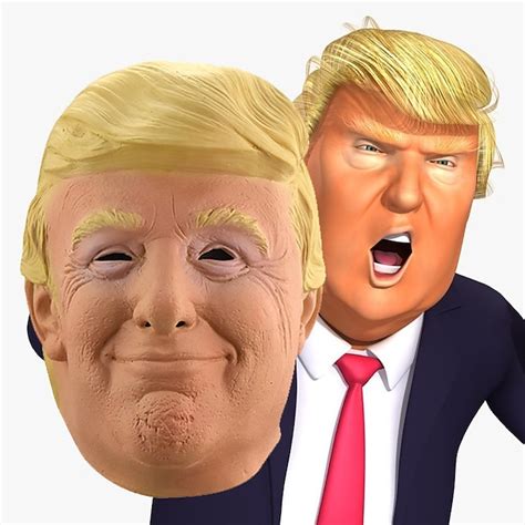 Halloween Trump Mask Latex Headcover Funny Cosplay Trump Latex Puchuan ...