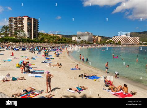 Palma Nova Beach, Majorca, Spain, Europe Stock Photo - Alamy