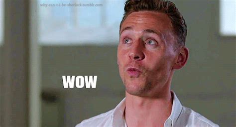 tom hiddleston wow reaction gif | WiffleGif