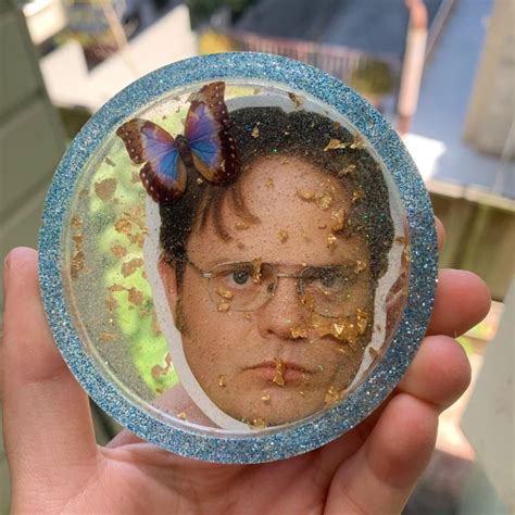 Dwight "The Office" Resin Tray | Resin crafts, Unique items products, Resin