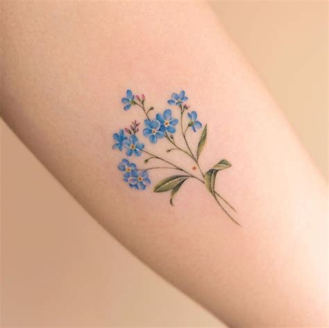 Aggregate more than 70 tattoos of forget me not flowers latest - in ...