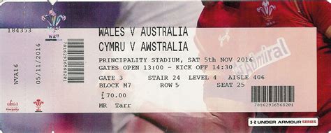 Wales - Welsh International Rugby Tickets